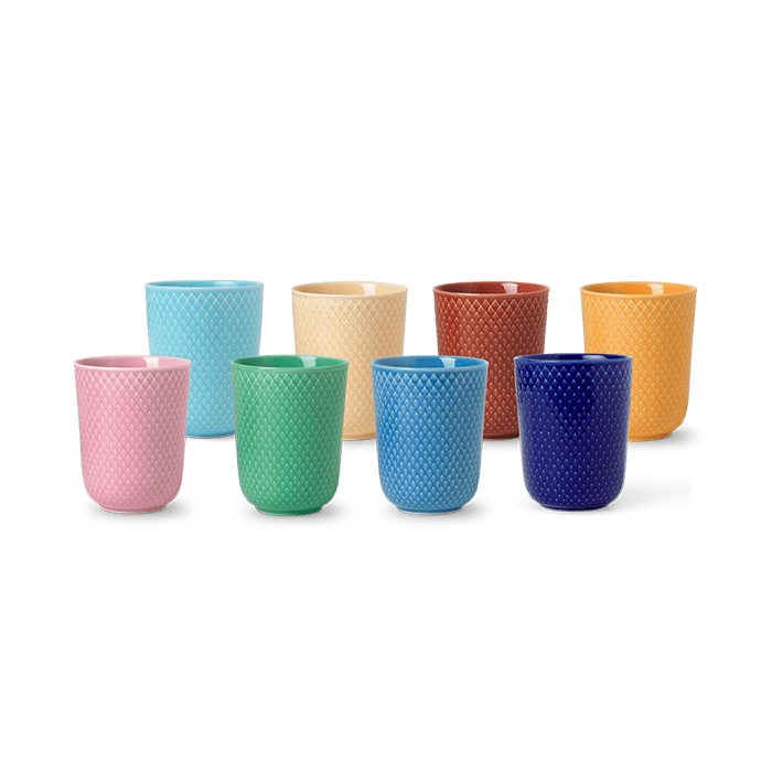Lyngby Porcelæn Rhombe Color Mug Set, 8 pc.