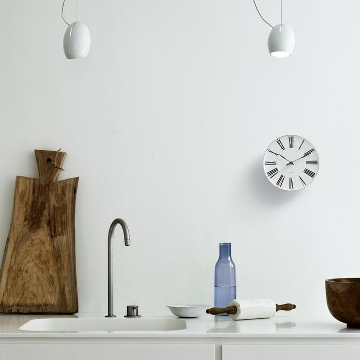 Arne Jacobsen Roman Wall Clock, Medium, Ø: 8.3