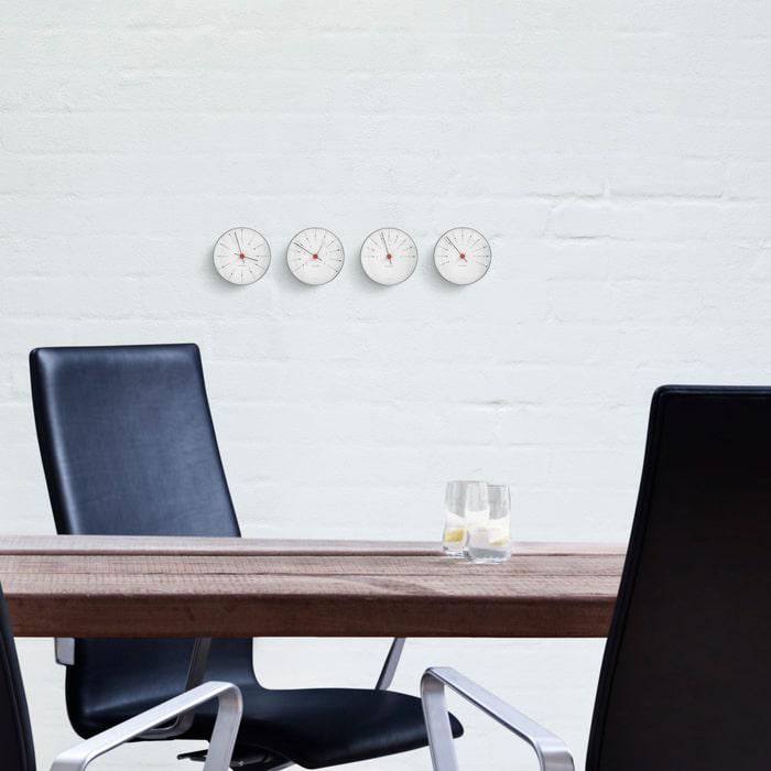 Arne Jacobsen Bankers Hygrometer, White, Ø: 4.7
