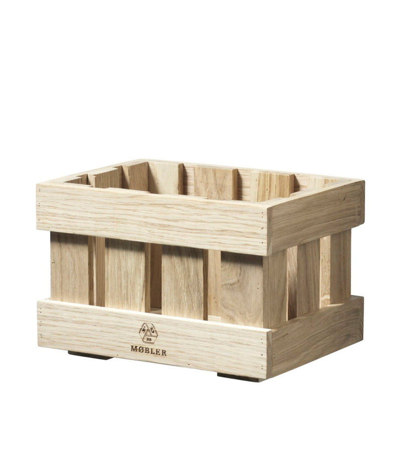 FDB Møbler X1 Æbletoft Apple Box, Natural Untreated Oak, Size 1