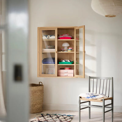 FDB Møbler A90 Boderne Display Cabinet, Nature Lacquered Oak