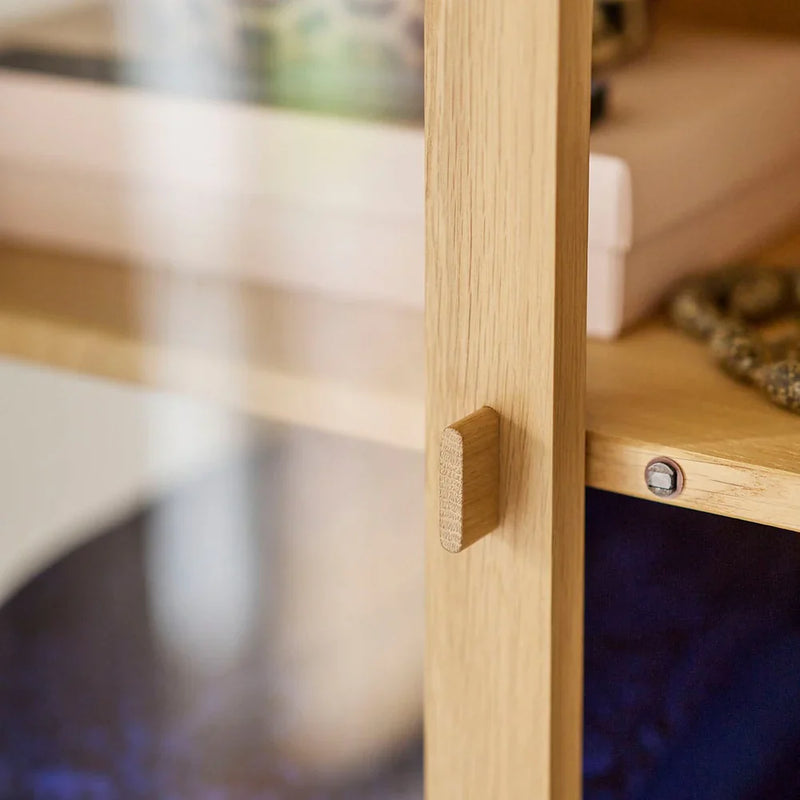 FDB Møbler A90 Boderne Display Cabinet, Nature Lacquered Oak