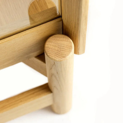 FDB Møbler A90 Boderne Display Cabinet, Nature Lacquered Oak