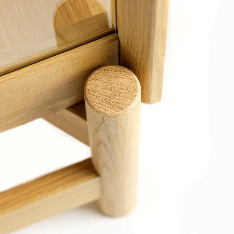 FDB Møbler A90 Boderne Display Cabinet, Nature Lacquered Oak