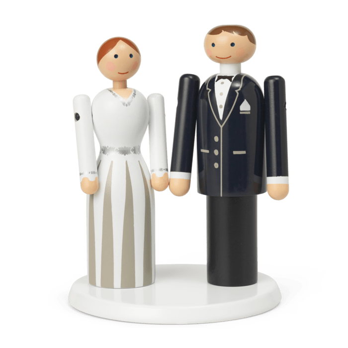 Kay Bojesen Mini Bride & Groom Set with Platform