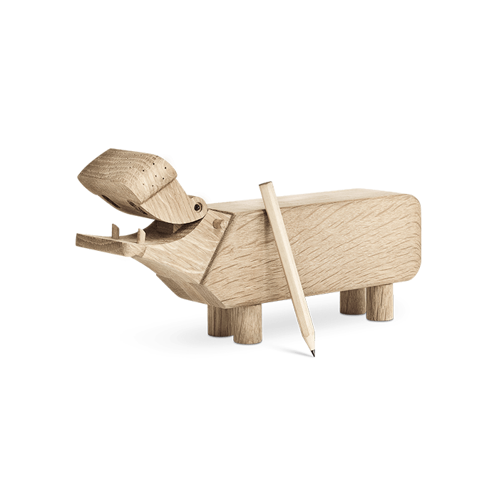 Kay Bojesen ヒッポ 木製置物 Kay Bojesen Hippo, Oak, H: 3.5