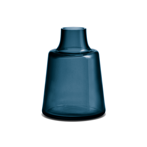 Holmegaard Flora Vase, Dark Blue, H: 9.4