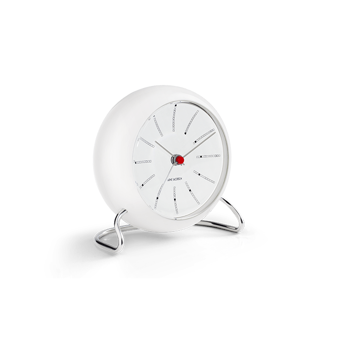 Arne Jacobsen Bankers Table Clock, Ø: 4.3