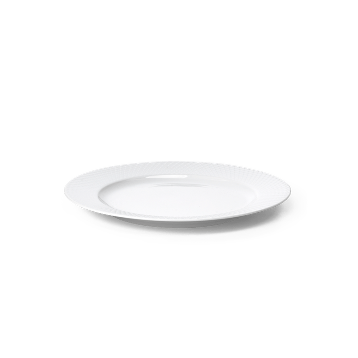 Lyngby Porcelæn Rhombe Plate, White – rosendahl.com